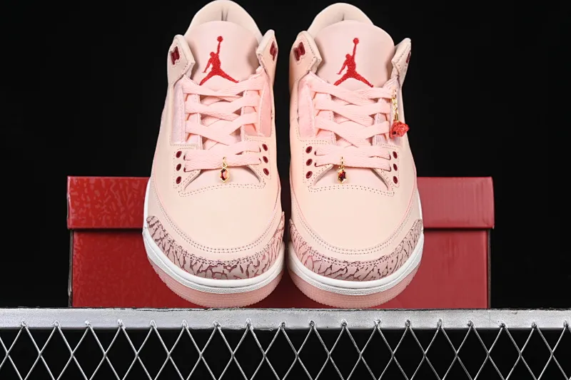 All categories Air Jordan Jordan series basketball shoes Air Jordan 3 P version Air Jordan 3 "Valentine's Day" AJ3 Joe 3 Valentine's Day limited edition HJ0178-600